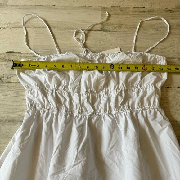 NWT Madewell Embroidered Tank Midi Dress in Poplin White Cotton Boho NS131 - Picture 13 of 15
